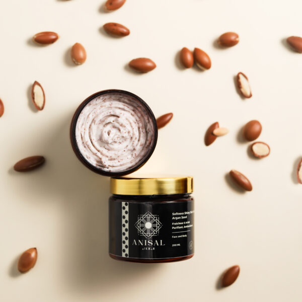 Softness Shiny skin scrub Argan seed - Image 2